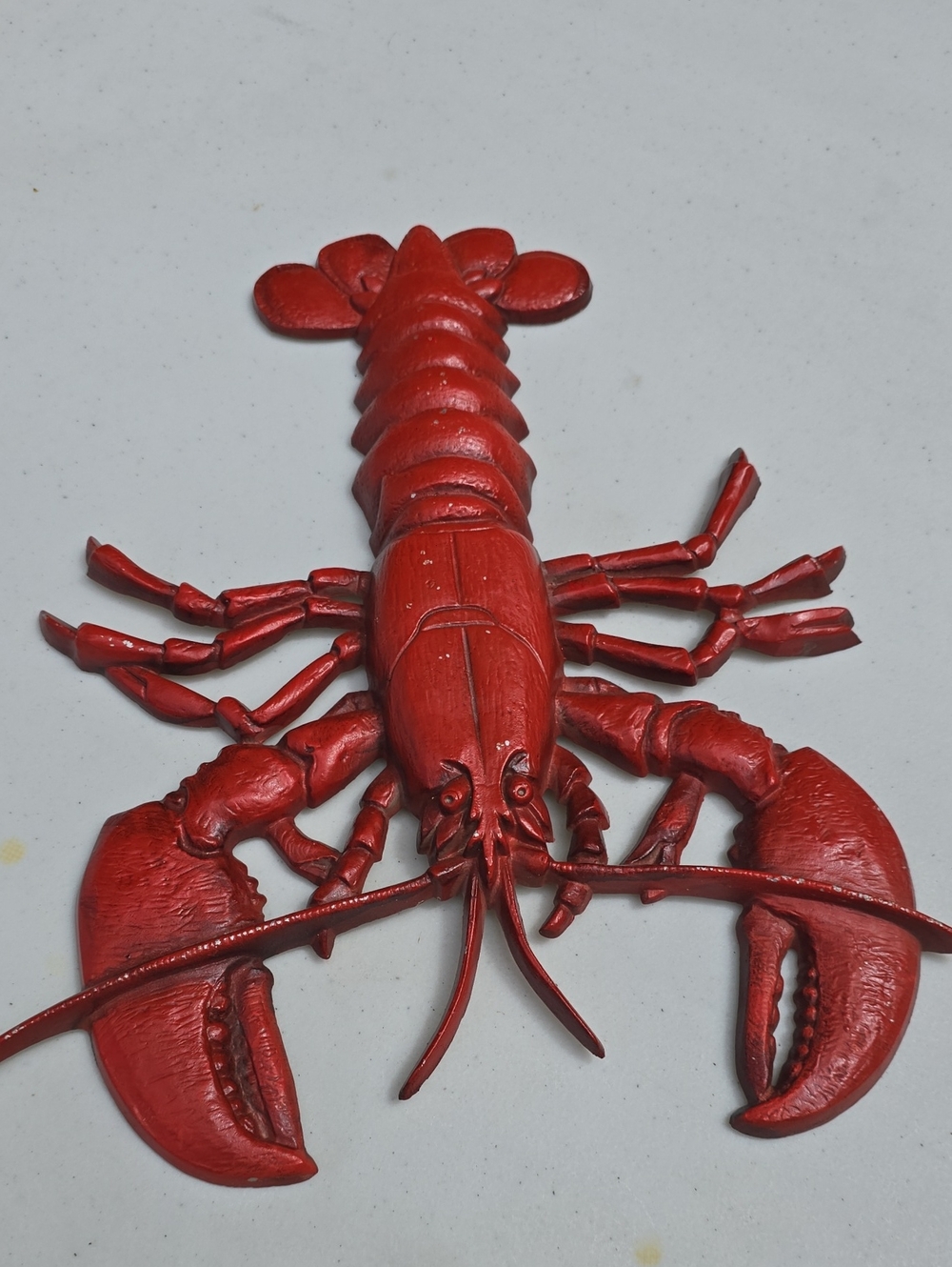Vintage Decorative Red Lobster Wall Accent - Glossy Finish